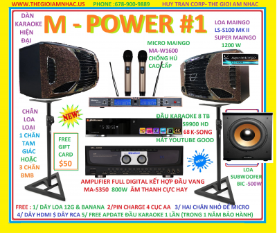 +       A-HOT NEW: Dàn Karaoke M-Power # 1